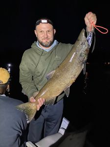 Angler with fishing rod in NY