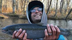 A person fishing in Pulaski