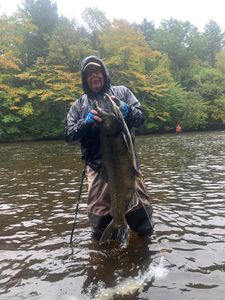 A person fishing in Pulaski