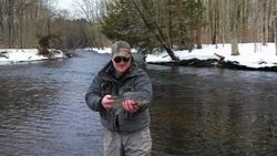 One person fishing in NY