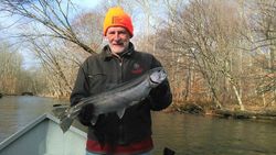 A person fishing in Pulaski