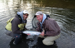 Caught a 17-inch Rainbow Trout while fishing in ON