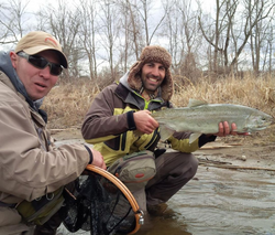Coho Salmon caught while fishing in Mississauga