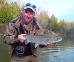 Coho salmon caught while fishing in Mississauga