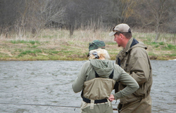 Angler fishing in Ontario, Canada