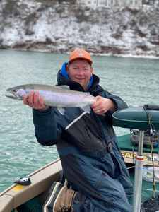 Caught a beautiful rainbow trout in Mississauga