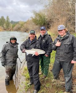 Four people fishing in Aumsville