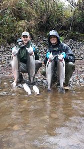 Two great barracuda and rainbow trout caught in Aumsville
