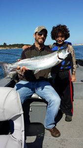 Chinook salmon caught in Aumsville during fishing