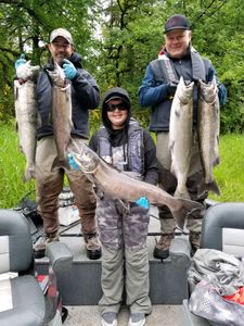 Chinook salmon fishing in OR
