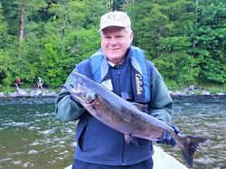 Lone angler fishing in Aumsville