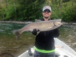 A large lake trout caught while fishing in OR