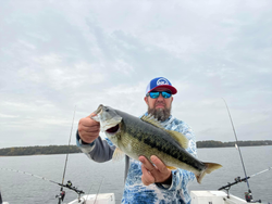 Angler with a big fish in GA