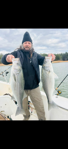 Two striped bass caught fishing in Cumming
