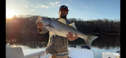 Striped bass caught while fishing in GA