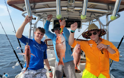 Three people fishing in Panama City