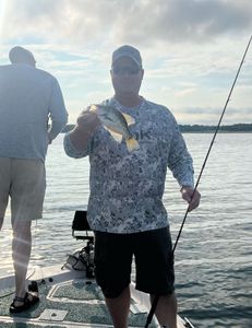 Nice! Morning crappie bite on the lake