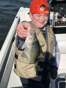 Fishing scene with one angler in OK location