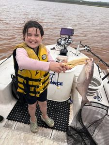 Fishing catch displayed on boat in Mannford OK