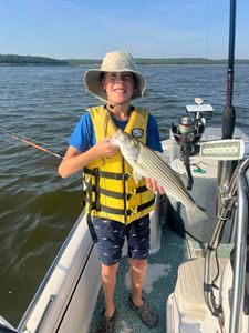 Striped bass caught while fishing in OK