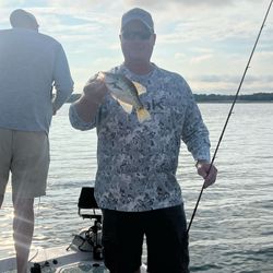 One fishing man in OK location