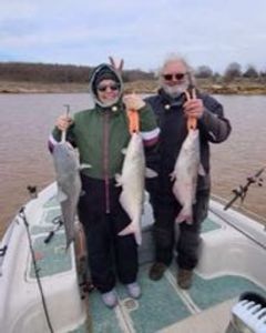 Three big fish caught while fishing in OK