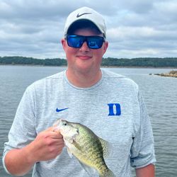 Angler with a white crappie fish in OK