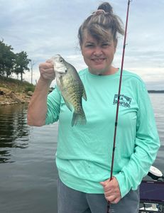 Fishing for a white crappie in OK