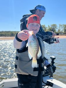 White crappie fish caught in Mannford, Oklahoma
