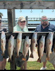 6 redfish caught on fishing trip in TX