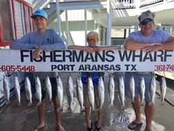 Largemouth bass caught during fishing trip in Port Aransas