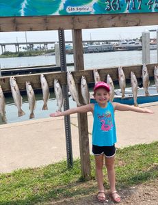 10 spotted weakfish caught while fishing in TX