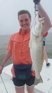 Person fishing in Matagorda, Texas