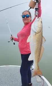 A lone angler fishing in Texas