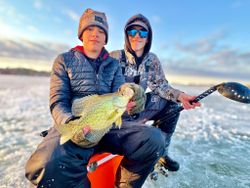 Ice fishing success in Chautauqua Lake