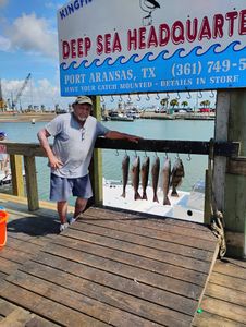 Angler fishing in Port Aransas