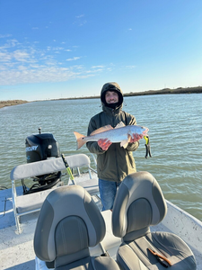 Man fishing in Port Aransas