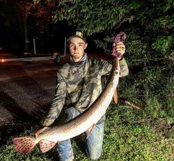 Lone angler fishing in Texas
