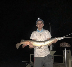 Catch of the day: an Atlantic Needlefish measuring 40 inches, fished in TX