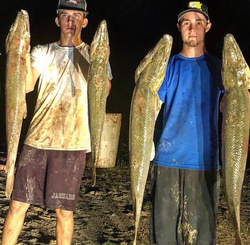 Anglers with a great catch of 4 fish in TX