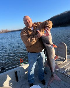 Lone angler fishing in OK