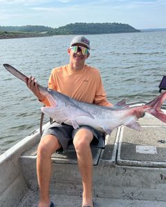 Angler fishing in Sand Springs