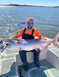 Angler enjoying fishing in OK