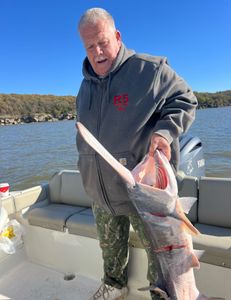 Adventurous angler fishing in OK