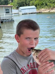 One angler fishing in OK location