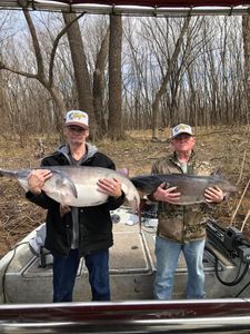 Two anglers fishing at Sand Springs