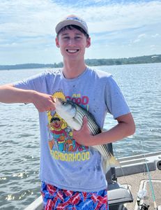 Striped bass caught in OK while fishing