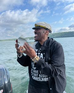 Wiper (Hybrid striped bass) caught while fishing in Sand Springs