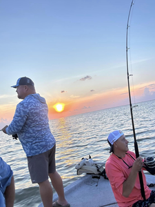 Two people fishing in Texas