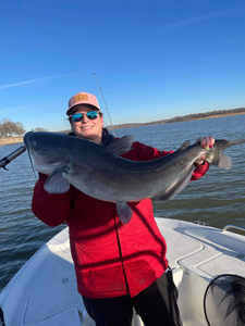 Angler with a big fish catch in Lewisville